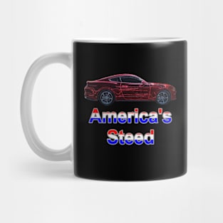 America's Steed - Red Neon Mug